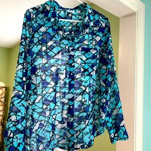 Work blouse size large gently worn